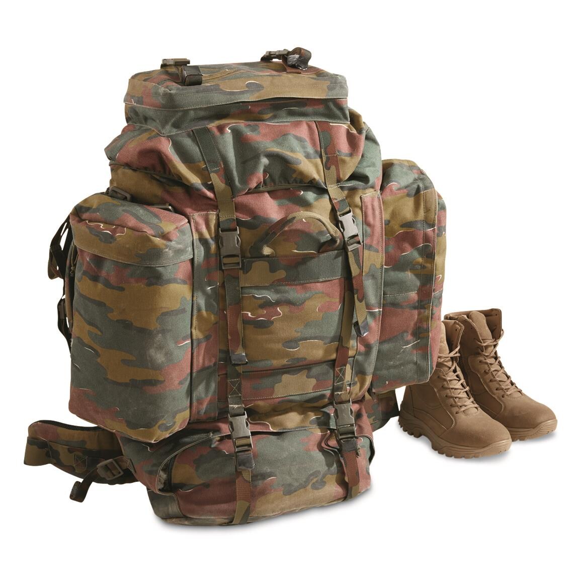 Belgian Military Surplus M97 Rucksack, Jigsaw Camo, Used